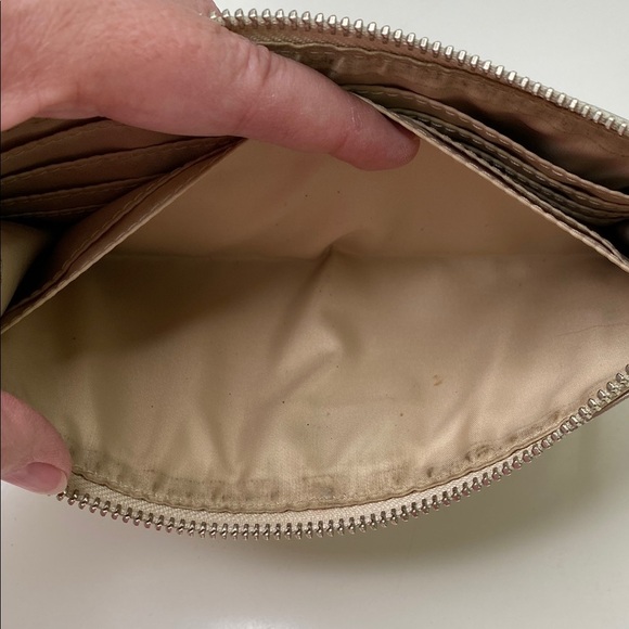 Coach‎ Wristlet Metallic Champagne Leather - Picture 7 of 15